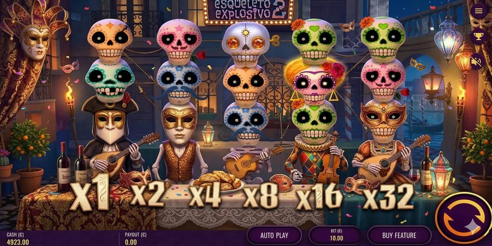 La varietà di simboli in Esqueleto Explosivo 2 offrirà ai giocatori l'opportunità di ottenere il massimo profitto
